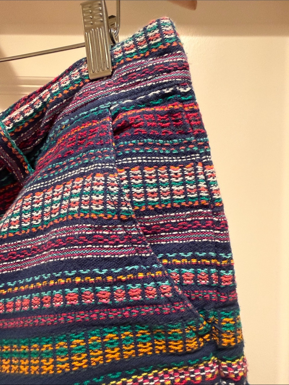 GAP High-Waist Striped Shorts — Purple, Teal, Pink, Yellow - Picture 4 of 5